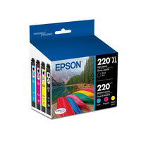 Epson - Cartouches d’encre 220 - Noir Grande Capacité/Couleur standard CMJ-Qualité photo supérieure à celle des photos de labo