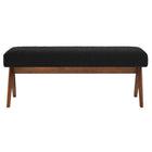 Modway - Lyra 47" Boucle Tapis Banc - Noir-Assemblée requise