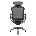 TygerClaw – Fauteuil de bureau à dossier élevé aéré et appui-tête, 26 x 16,1 x 30,7 po, noir-Mécanisme d'inclinaison aux genoux avec verrouillage pour 4 positions