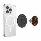 PopSockets - PopGrip pour MagSafe rond avec anneau adaptateur Tortoise-Fonctionne comme un support pratique pour regarder des vidéos à tout moment.