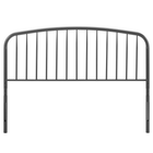 Modway - Nova Métal Tête de lit King - Gris-Sept positions de montée