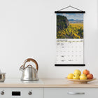 DateWorks - Calendrier Mural 16 Mois 2025 des Paysages du Canada - 12 po x 12 po - Bilingue-12 po x 12 po
