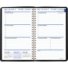 Staples - Agenda hebdomadaire/mensuel 2026 - 8 po H x 4 7/8 po l - noir - bilingue-Format des pages : 8 po H x 4 7/8 po l