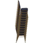Flash Furniture – Chaise banquet empilable à dossier en dôme, siège en tissu bourgogne 2,5po, doré (FDC03AGEFE1679)-Rembourrage en tissu bourgogne à motif diamants