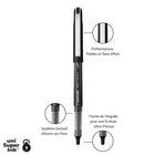 uni-ball - Stylos à bille roulante Vision Needle – 0,5 mm – couleurs assorties – paquet de 5-Couleur et construction du canon : Noir