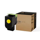 Ecotone - 70C10Y0 Remanufacturés Toner Cartridge - Jaune-Catégorie : Toner