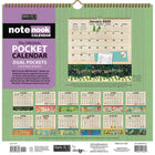 WSBL - 2026 Paix de la Vie Note Nook  Calendrier mural Mensuel - 30,5 cm l x 30,5 cm H - Anglais-Deux pochettes pour chaque mois