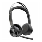 Poly - Casque USBC-C Voyager Focus 2 avec adaptateur USB-C/A - Certifié Microsoft Teams-L’alerte dynamique de sourdine détecte et vous avertit lorsque vous parlez en sourdine. Et le voyant supra-auriculaire