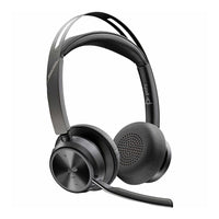 Poly - Casque USBC-C Voyager Focus 2 avec adaptateur USB-C/A - Certifié Microsoft Teams-L’alerte dynamique de sourdine détecte et vous avertit lorsque vous parlez en sourdine. Et le voyant supra-auriculaire