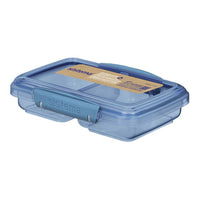 Sistema - Petite contenant pour aliments - 350 mL - bleu sarcelle ou bleu assorti-Petite boîte alimentaire avec deux compartiments pour séparer les aliments et les en cas