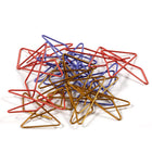 JAM Paper - Pinces papillon colourées - pinces à papier assorties - paquet de 15-Les pinces sont fabriquées à partir de fil d'acier de haute qualité et ont une finition colourée brillante | Capacité de 75 feuilles.