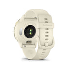 Garmin - vivoactive 6, Lunar Gold avec bracelet en os-ÉCRAN LUMINEUX ET LONGUE DURÉE DE VIE DE LA BATTERIE - Cette montre intelligente dispose d'un écran AMOLED lumineux et d'une autonomie allant jusqu'à 11 jours.