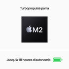 Apple - Portatif MacBook Air 13,6 po, M2, SSD 256 Go, Mémoire unifiée 16 Go, Comète, Anglais-Jusqu’à 18 heures d’autonomie pour vous accompagner toute la journée