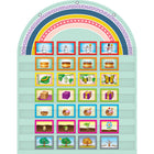 Teacher Created Resources Tableau à 7 pochettes - Oh Happy Day Rainbow-Le tableau de poche mesure 28 po x 36 po.