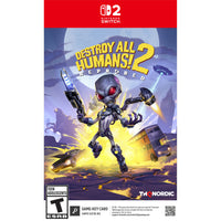 Destroy All Humans! 2: Reprobed pour Nintendo Switch 2-Contenu téléchargeable inclus. Reprobed : Ensemble de skins. Smoking, mankini ou licorne scintillante : 10 skins spéciaux pour Crypto, le roi des extraterrestres maléfiques en personne. Prenez de la hauteur avec 4 peaux spéciales pour sa fidèle soucoupe volante. Habillez-vous pour l'occasion, habillez-vous pour l'invasion
