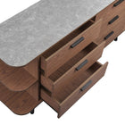 Modway - Langston Stockage d’affichage ouvert Buffet - Gris noyer-9