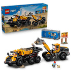 LEGO - City Big Vehicles Le camion-benne et la chargeuse frontale-Ensemble LEGO City Le camion-benne et la chargeuse frontale avec 2 camions de chantier détaillés