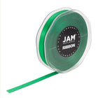 JAM Paper - Ruban de satin double face - 3/8" de large x 25 m - Vert émeraude-Taille : 0,375 po x 25 mètres