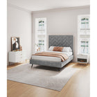 Manhattan Comfort - Dumbo moderne table de chevet 1 tiroir et commode 3 tiroirs - blanc - ensemble de 2-Comprend 4 tiroirs à extension totale conçus avec des lignes nervurées texturées verticales