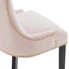 Modway - Marquis Performance Velvet Chaises de salle à manger Ensemble de 2 - Rose-9