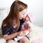 JC Toys - La Baby Poupée bébé 16 po fille caucasienne - Rose-Des détails réalistes