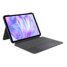 Logitech - Étui clavier Combo Touch pour iPad Pro 11 po M4 2024 - Graphite - Anglais-Compatibilité: Pour iPad Pro 11 pouces (M4)(2024) - A2836, A2837, A3006, non conçu pour une utilisation avec les iPad Pro avec verre nano-texture 