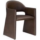 Modway - Talia Cuir végane Fauteuil à manger - Espresso-Rembourrage en cuir synthétique haut de gamme