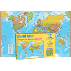 Round World Products World Map International Jigsaw Puzzle-Apprenez en assemblant ce puzzle