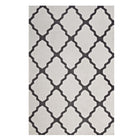 Modway - Marja Treillis marocain Tapis de comédie 8 pi l x 10 pi L - Ivoire et charbon de bois-Tapis à treillis marocain