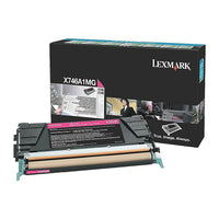 Lexmark  Cartouche de toner magenta X746 avec programme de retour, X746A1MG-Magenta