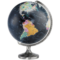 Replogle - Globe terrestre lumineux de bureau Orion 12 po noir océan - Anglais-Gant océan noir illuminé