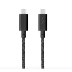 Native Union - Câble Belt USB-C vers USB-C 2,4m 240W - Cosmos-Amélioré pour la Terre grâce à une construction innovante et respectueuse de l'environnement: tressage en PET 100% recyclé, boîtier en TPU 100% recyclé et bracelet en cuir reconstitué à 75% recyclé