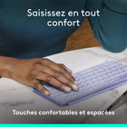 Logitech - Keys-To-Go 2, clavier Bluetooth portable pour tablette avec coque intégrée - Lilac-Utilisez le clavier Bluetooth sans fil Keys-to-Go 2 avec des tablettes et des dispositifs sous Windows, Android, macOS et ChromeOS
