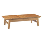 Modway - Bayport Terrasse extérieure Teck Table basse - Naturel-Table basse extérieure en teck