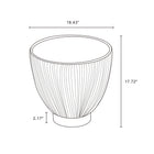 Manhattan Comfort - Ensemble de 2 tables : table basse Anderson moderne 71,5 cm et table d’appoint 46,8 cm - Vert-Caractéristiques Socle Rond Moderne Doré