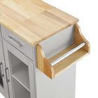 Modway - Cuisine Chariot de cuisine, Gris clair naturel-10