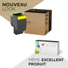 Ecotone - 71B10Y0 Lexmark Compatible Remanufacturés Toner Cartridge - Jaune-Couleur : Jaune
