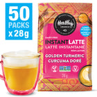 Healthy Crunch - Latte instantané au curcuma doré - 28g - paquet de 50-Sans produits laitiers