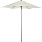 Outsunny - Parasol de patio avec 6 baleines - 6,6 pi - blanc crème-S’ouvre facilement et se verrouille en place avec la goupille métallique