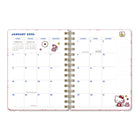 Orange Circle Studio - 2026 Agenda souple et compact de luxe - 5,7 po x 7,6 po - Hello Kitty-Agrémenté de jolies illustrations sur les pages intérieures