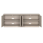 Hudson&Canal - Meuble TV Tullis pour téléviseurs jusqu'à 78" - Blanc aulne-Nettoyer avec un chiffon doux et sec, sans produits chimiques agressifs ni produits de nettoyage abrasifs