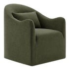 Modway - Bardot Mélange de lin recouvert d’engourdi Chaise d’accent - Sauge-Chaise d’accent couverte