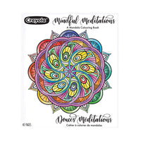 Crayola - Cahier à colorier de mandalas Douces méditations-Cahier à colorier pour adultes mandalas crayola : Comprend 40 pages à colorier de magnifiques mandalas aux motifs géométriques