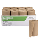 Cascades Enviro - Rouleaux essuie-mains - Brun - 205 pi - Paquet de 12-Une épaisseur