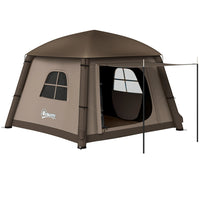 Outsunny - Tente de camping gonflable-Se gonfle rapidement en deux minutes avec la pompe à air incluse 
