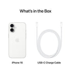 Apple - iPhone 16 6,1" - 256 Go - Blanc - Bell et Virgin Plus-Connectivité Satellite: Quand aucun réseau cellulaire ou Wi-Fi n'est à sa portée, iPhone peut se connecter à un satellite pour vous permettre d'envoyer et de recevoir des textos et des Tapback. En cas d'accident de voiture grave, il peut contacter les secours si vous n'êtes pas en mesure de le faire