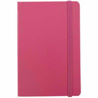 JAM Paper - Grand carnet à couverture rigide avec élastique - 70 feuilles lignées - 5 7/8" x 8 1/2" - Rose-Couleur : baie rose | Soyez élégant et organisé avec un carnet de notes colouré.