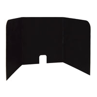 Pacon - Tableau de confidentialité à 3 panneaux pour laboratoire informatique - 20" P x 22" L x 22" H - Noir - Paquet de 4-Les panneaux d'Intimité sont fabriqués en carton ondulé robuste et comportent une découpe à l'arrière pour accueillir les câbles d'ordinateur
