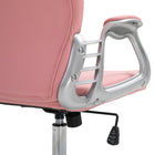 Vinsetto - Chaise d’ordinateur pivotante à 360-degrés - rose-Confort supérieur avec dossier et assise rembourrés