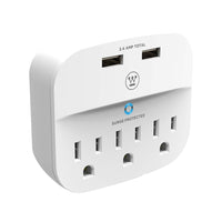 Westinghouse - Surtension murale 3 USB-Protection contre les surtensions 490J